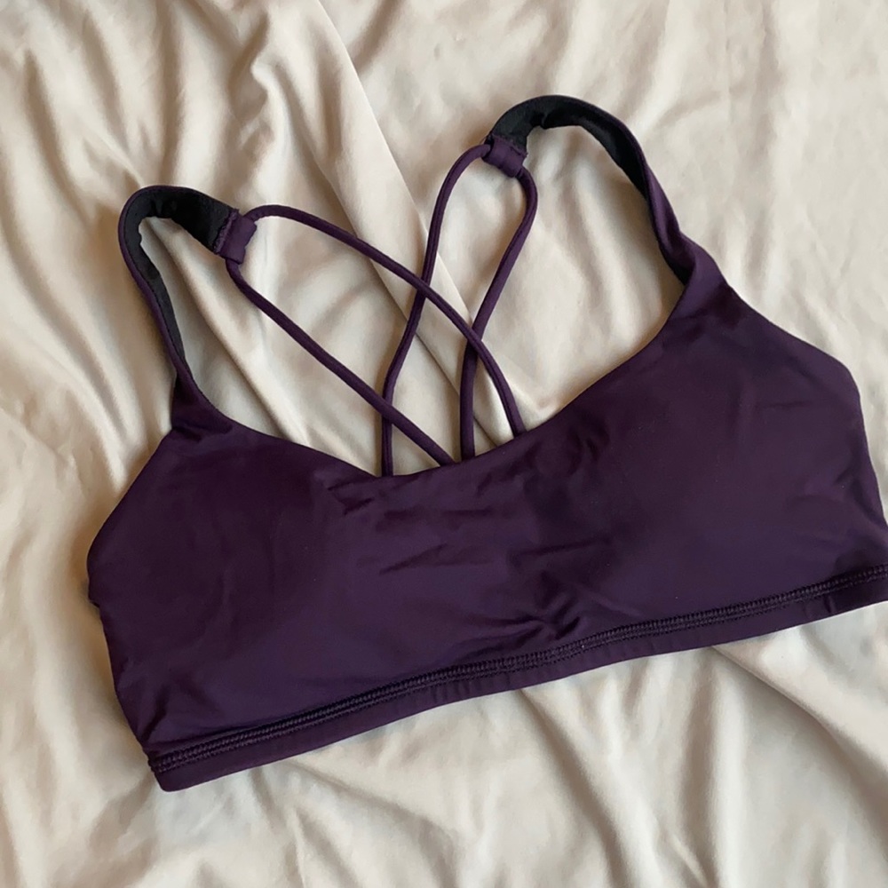 Purple lululemon sports bra